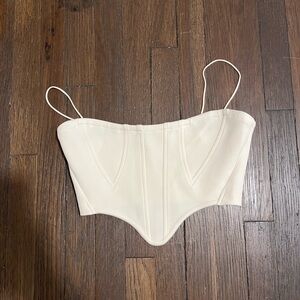 Cream Bustier Top
